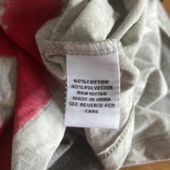 NWT HIGH FIFTH Gray Background with Stars & Stripes Gold Stud Tank Top Size:XL - Picture 8 of 8